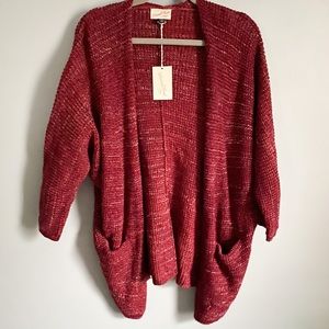 NWT Universal Thread Maroon Knit Cardigan